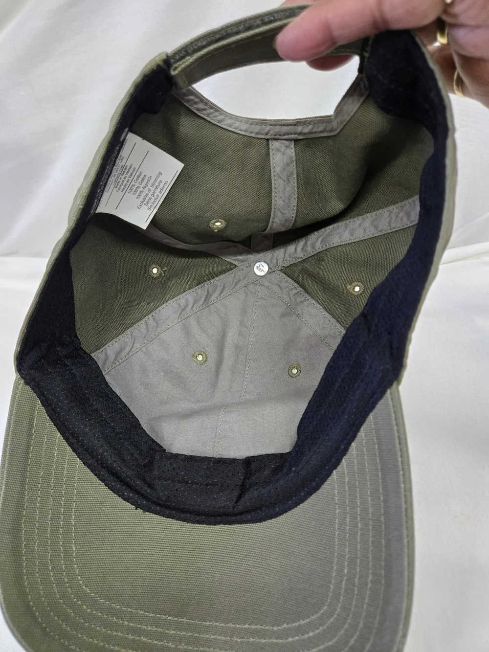 Carhartt Men's Olive Green Canvas Cap